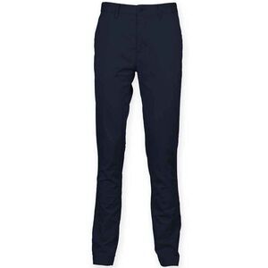 Front Row Mens Stretch Chinos / Navy
